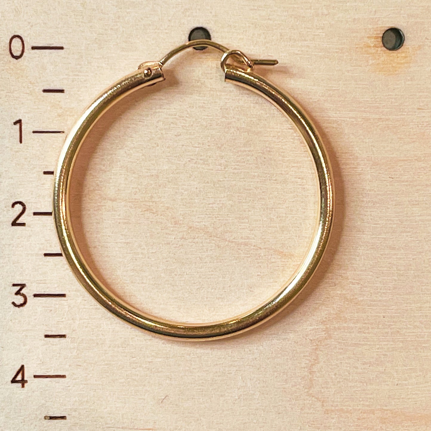Hollow Tube Hoops - 18k Gold Filled