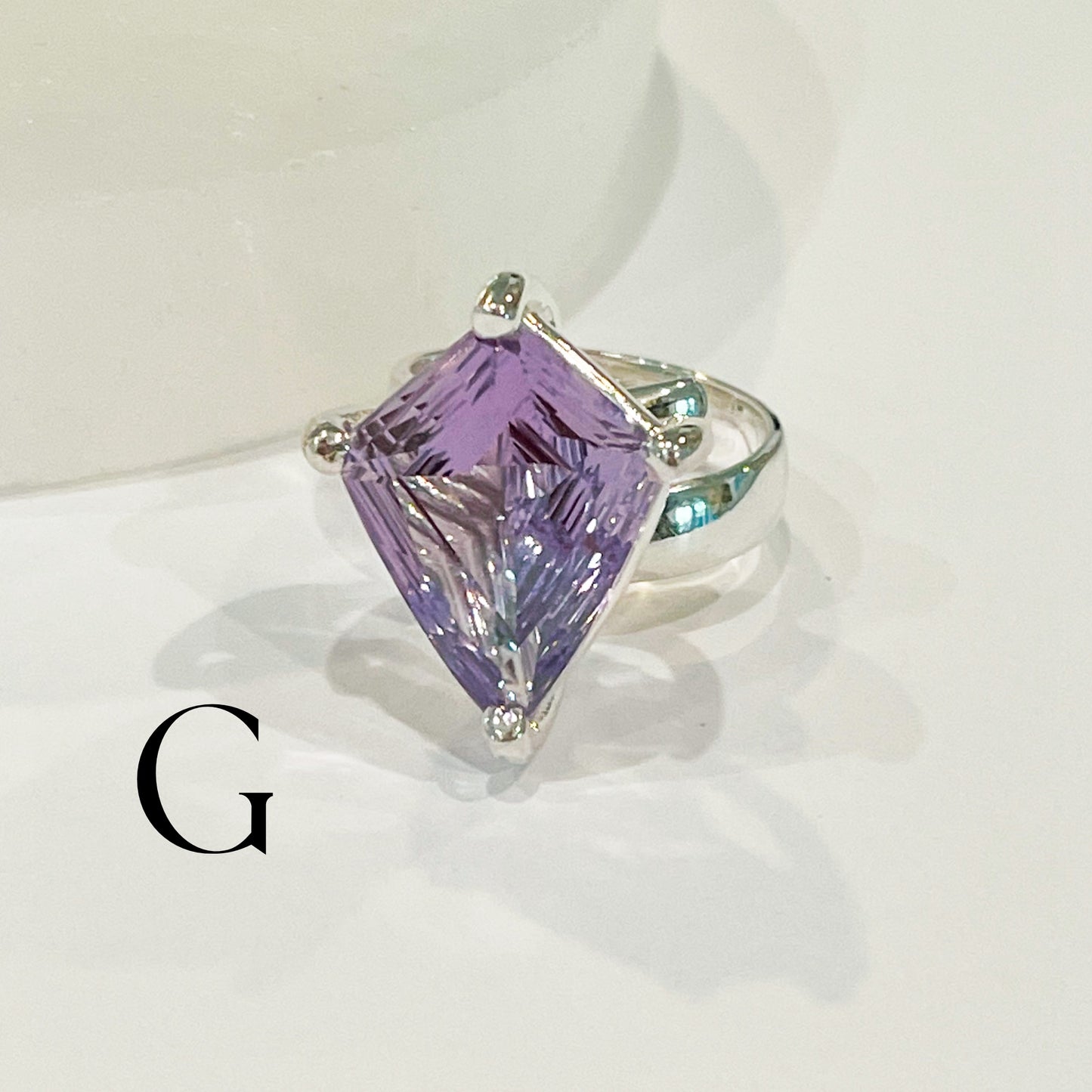 Rose De France Prong Rings - Solid Sterling Silver