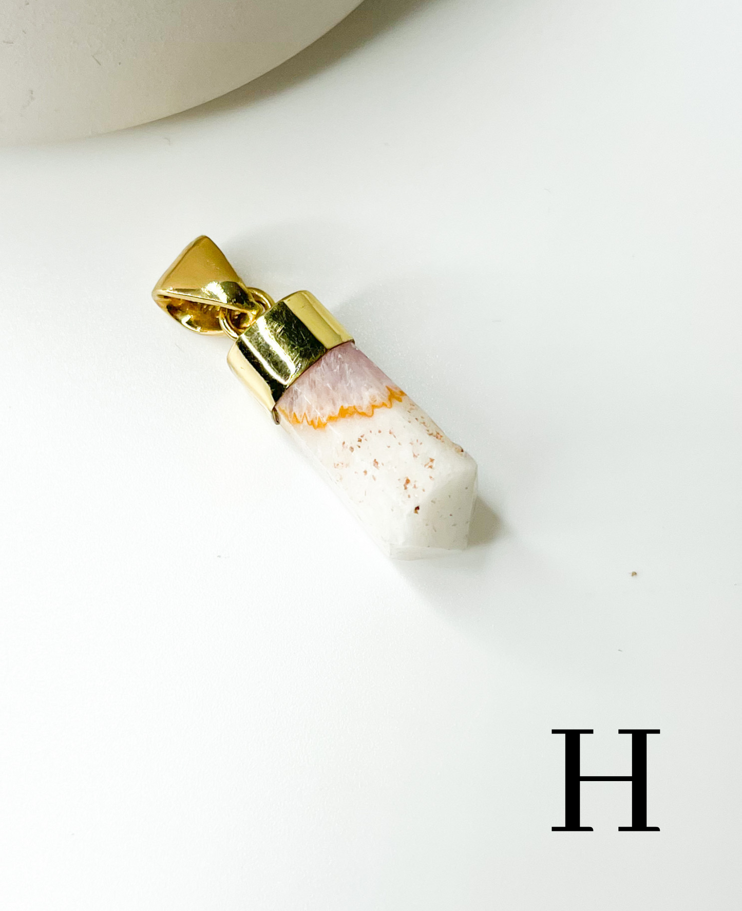 Pink Aragonite Point Pendant - Alchemia