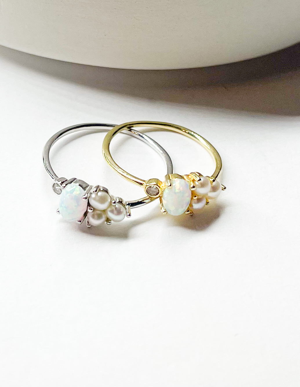 Size 8 Epic Opal And Pearl Sized Ring-SSS