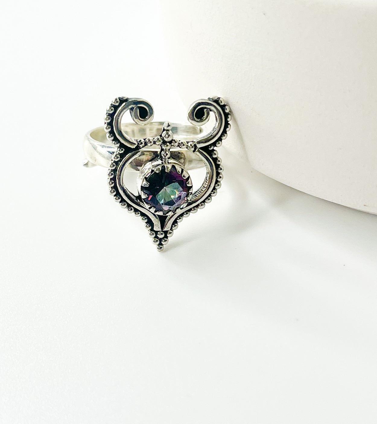 Mystic Quartz Royal Ring - Solid Sterling Silver
