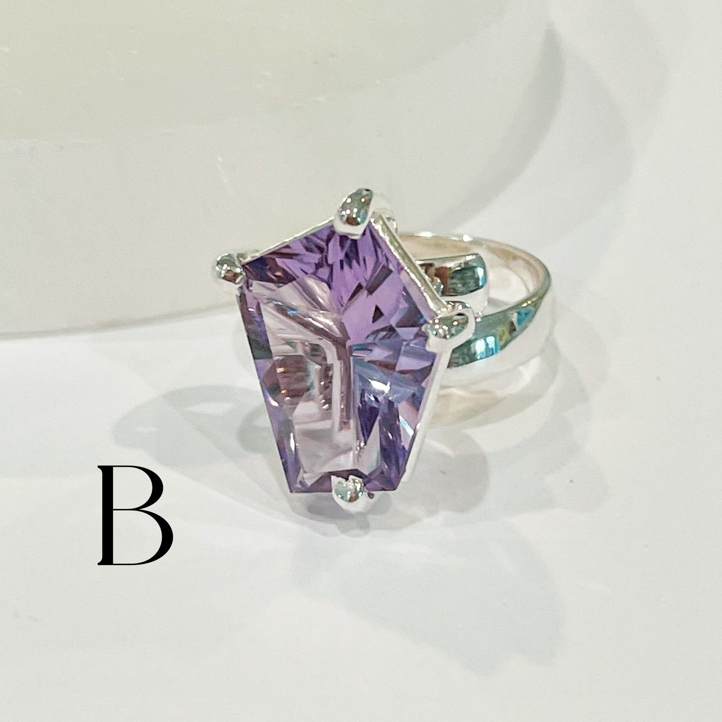 Rose De France Prong Rings - Solid Sterling Silver