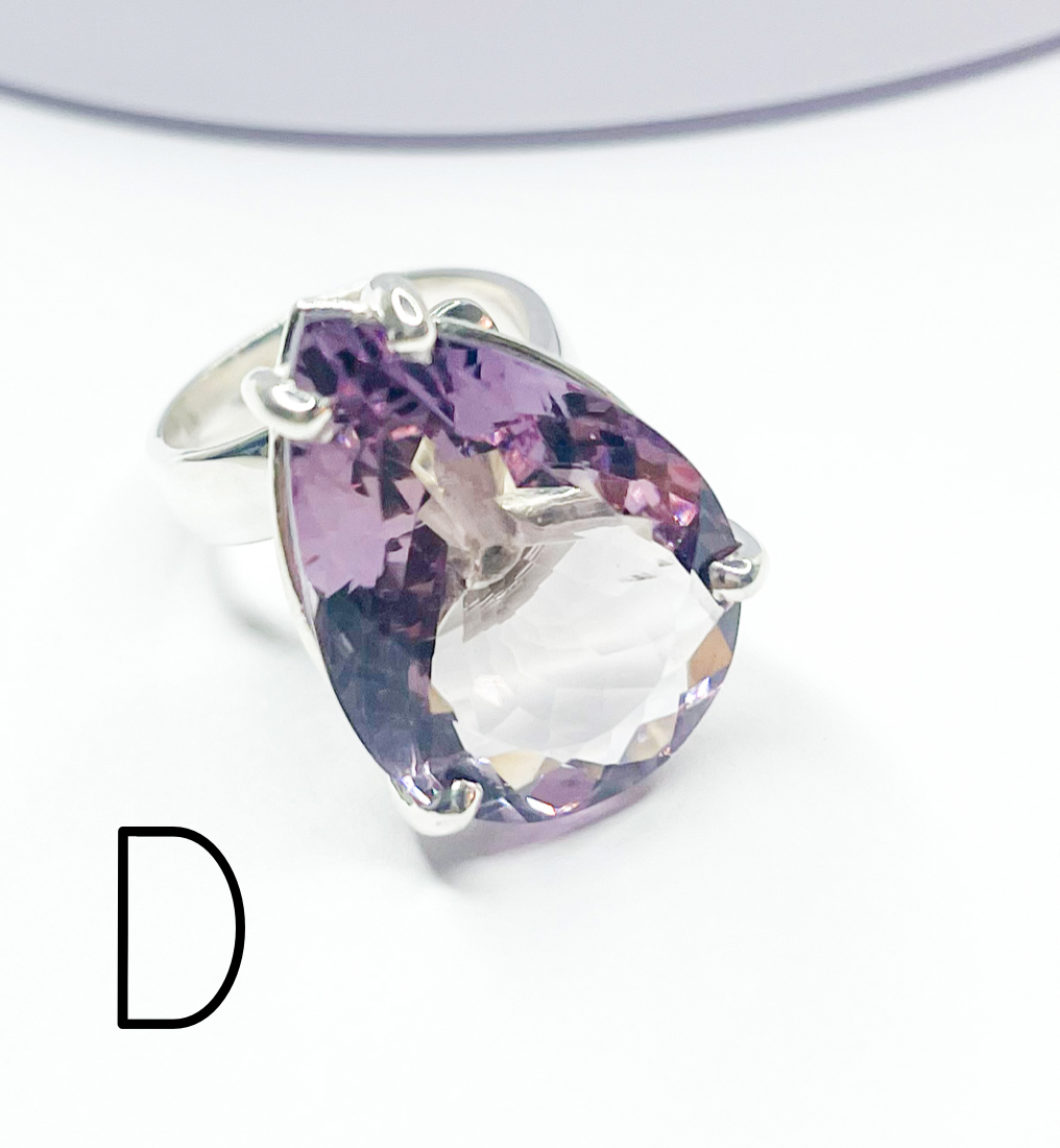 Ametrine Jumbo Prong - Solid Sterling Silver