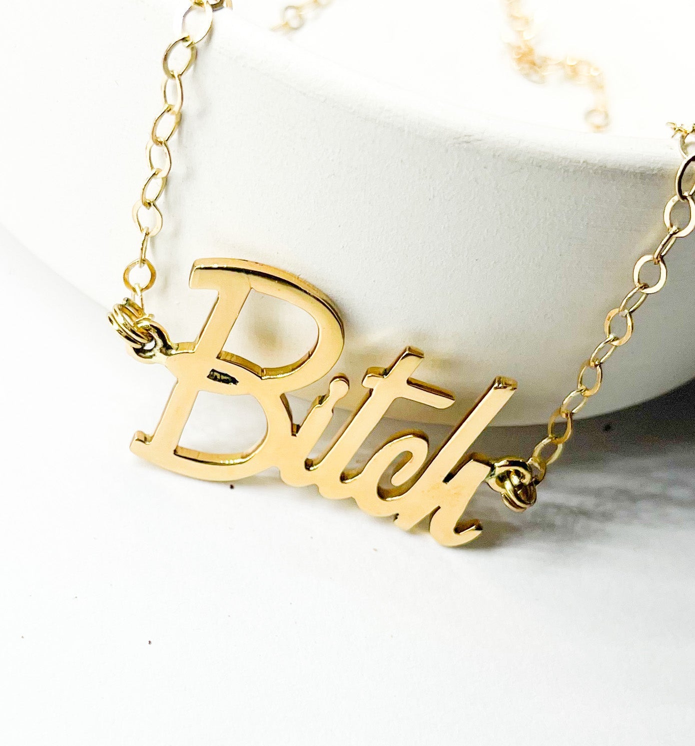 Bitch Word Necklace - Alchemia