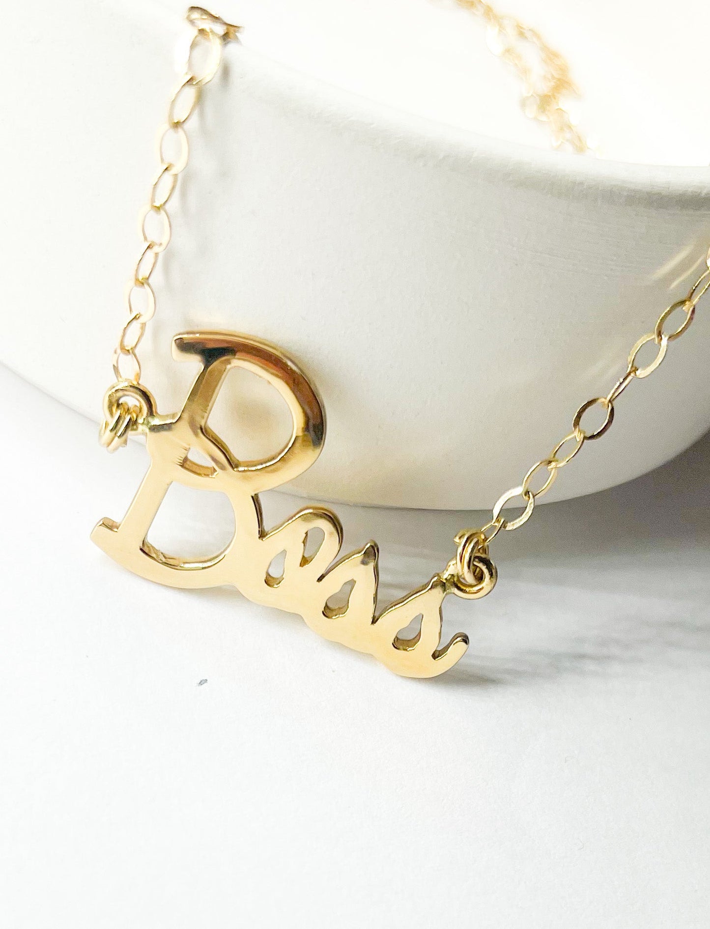 Boss Word Necklace - Alchemia