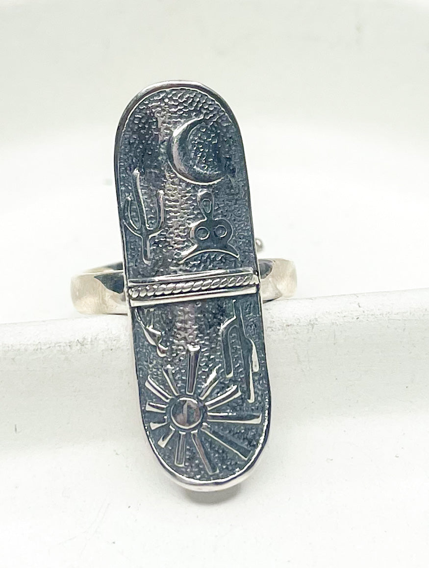 Night & Day Adj Ring - Solid Sterling Silver
