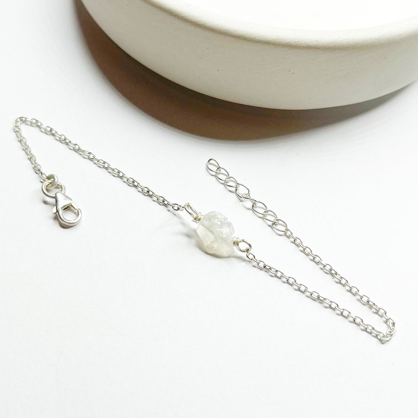Load image into Gallery viewer, Moonstone Dainty Bracelet - Solid Sterling Silver
