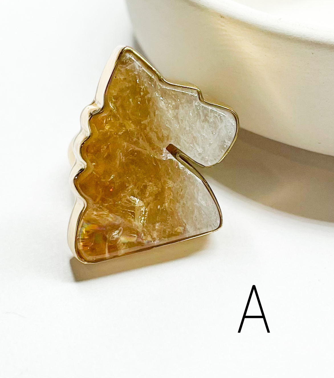 Citrine Unicorn Ring - Alchemia