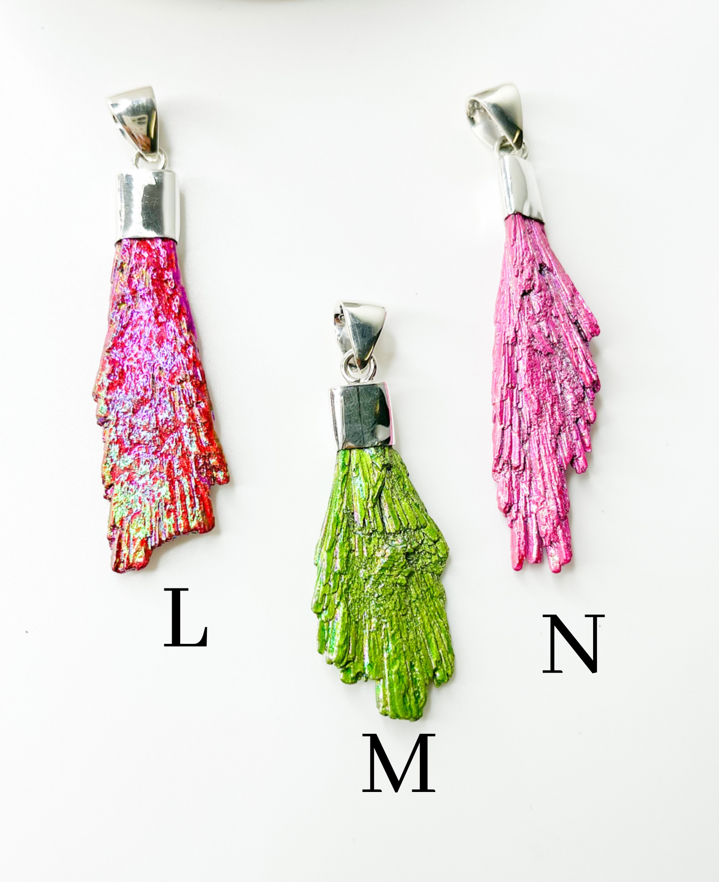 Metallic Feather Quartz Pendant - SSS