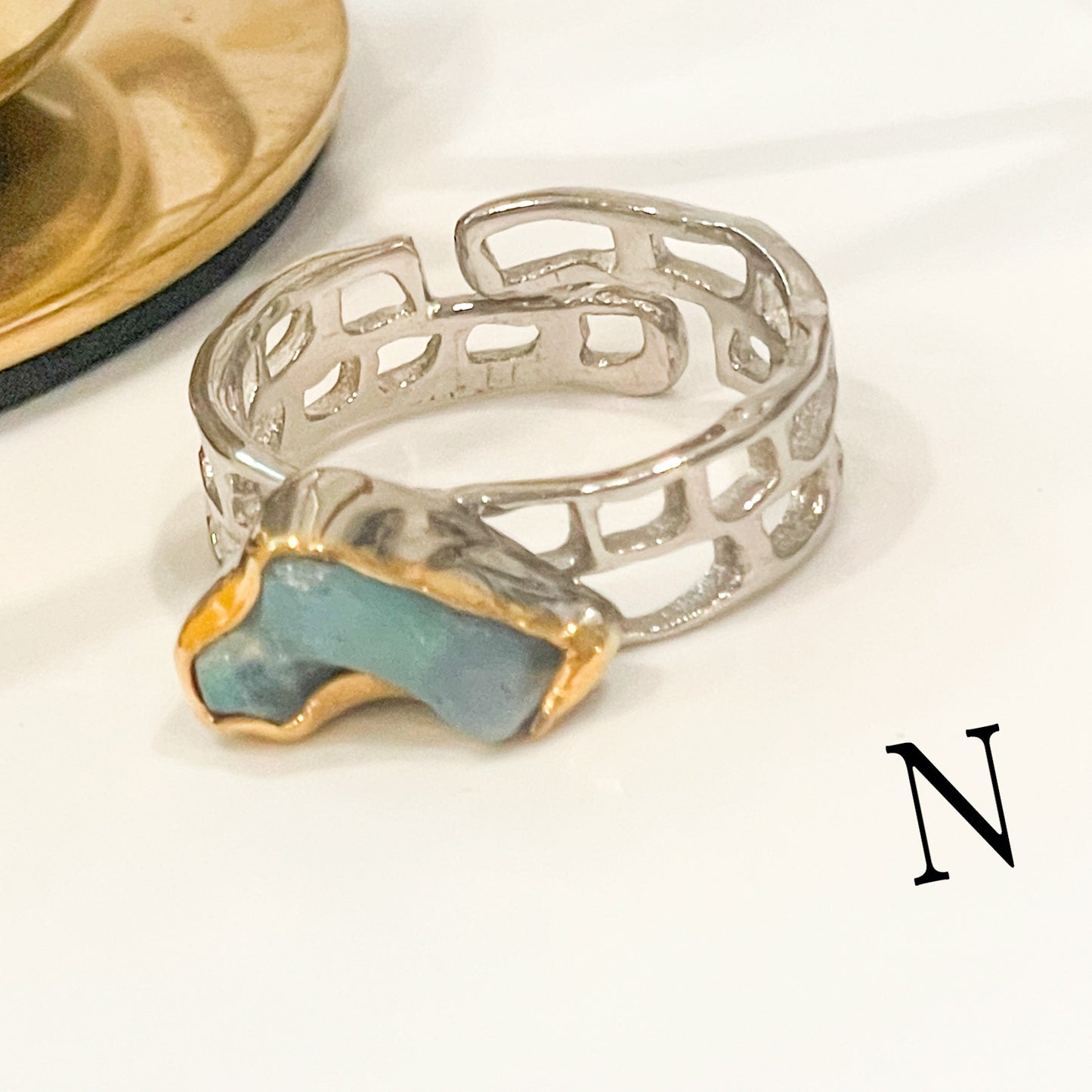 Ethiopian Opal Unique Band - Solid Sterling Silver