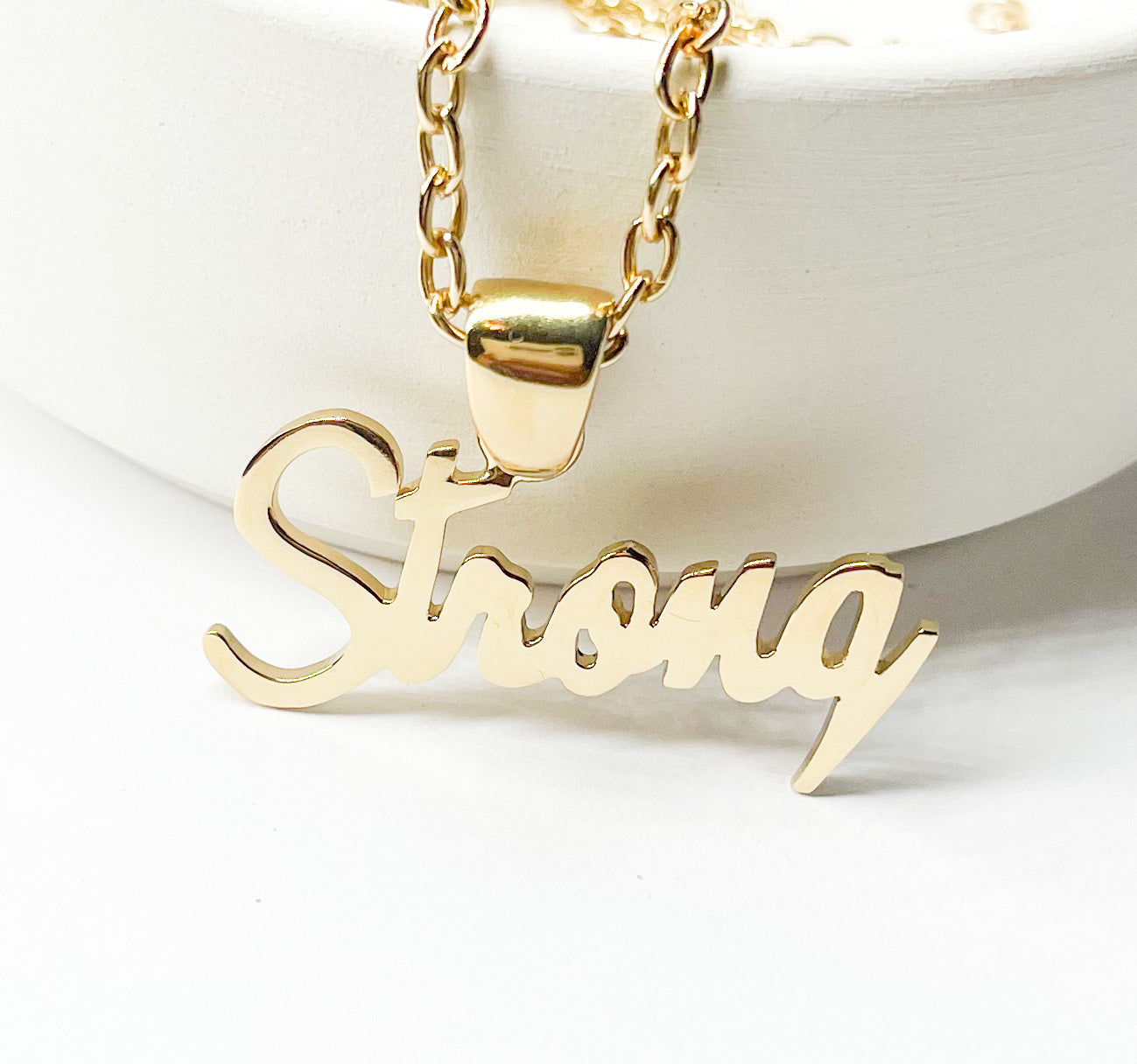 Strong Word Pendant - Alchemia