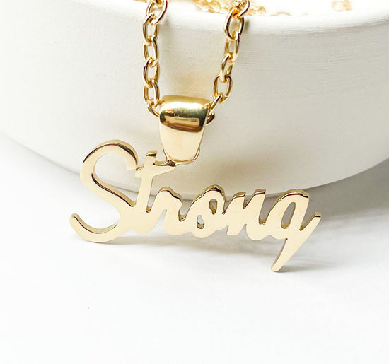 Strong Word Pendant - Alchemia