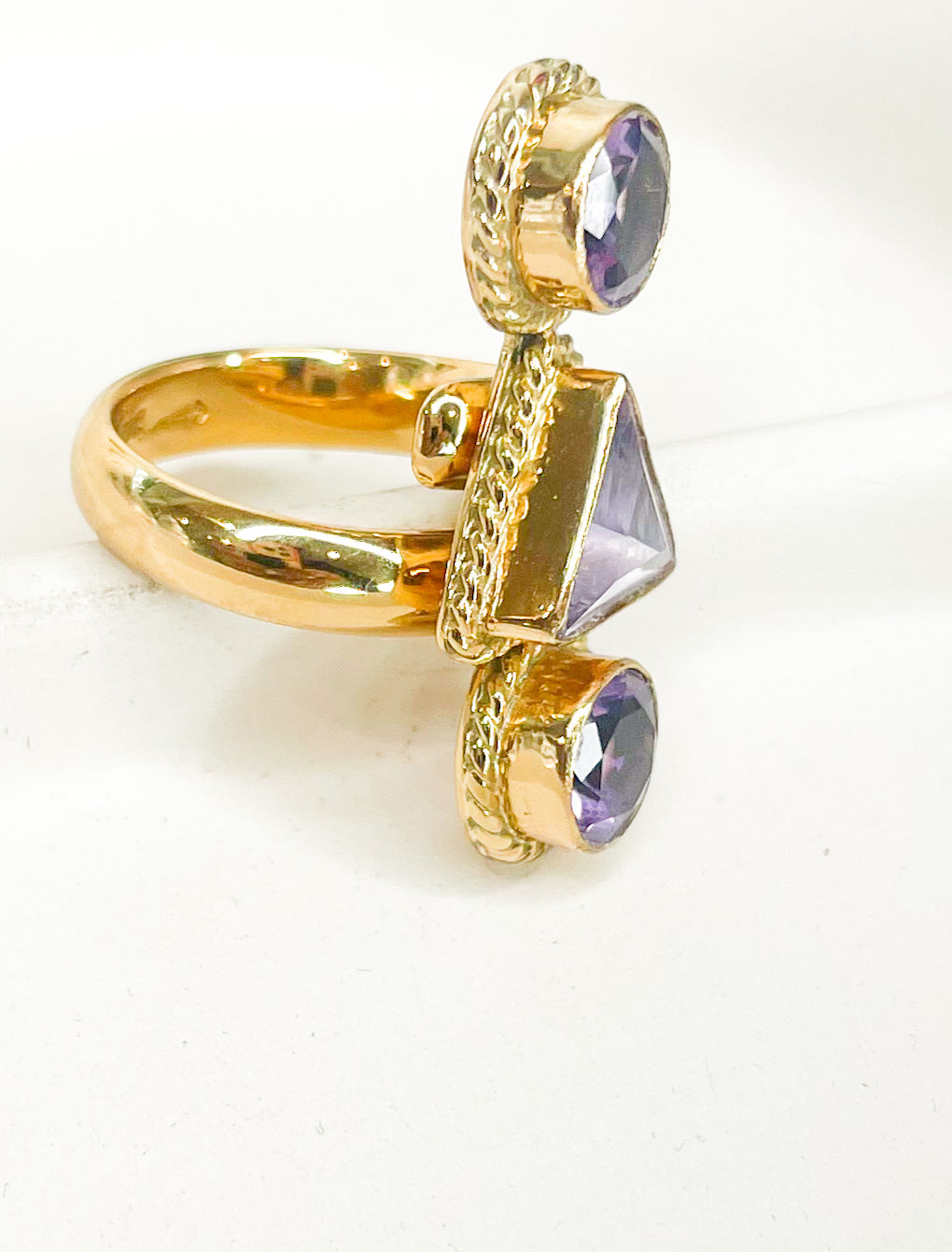 Amethyst Crawler Ring - Alchemia