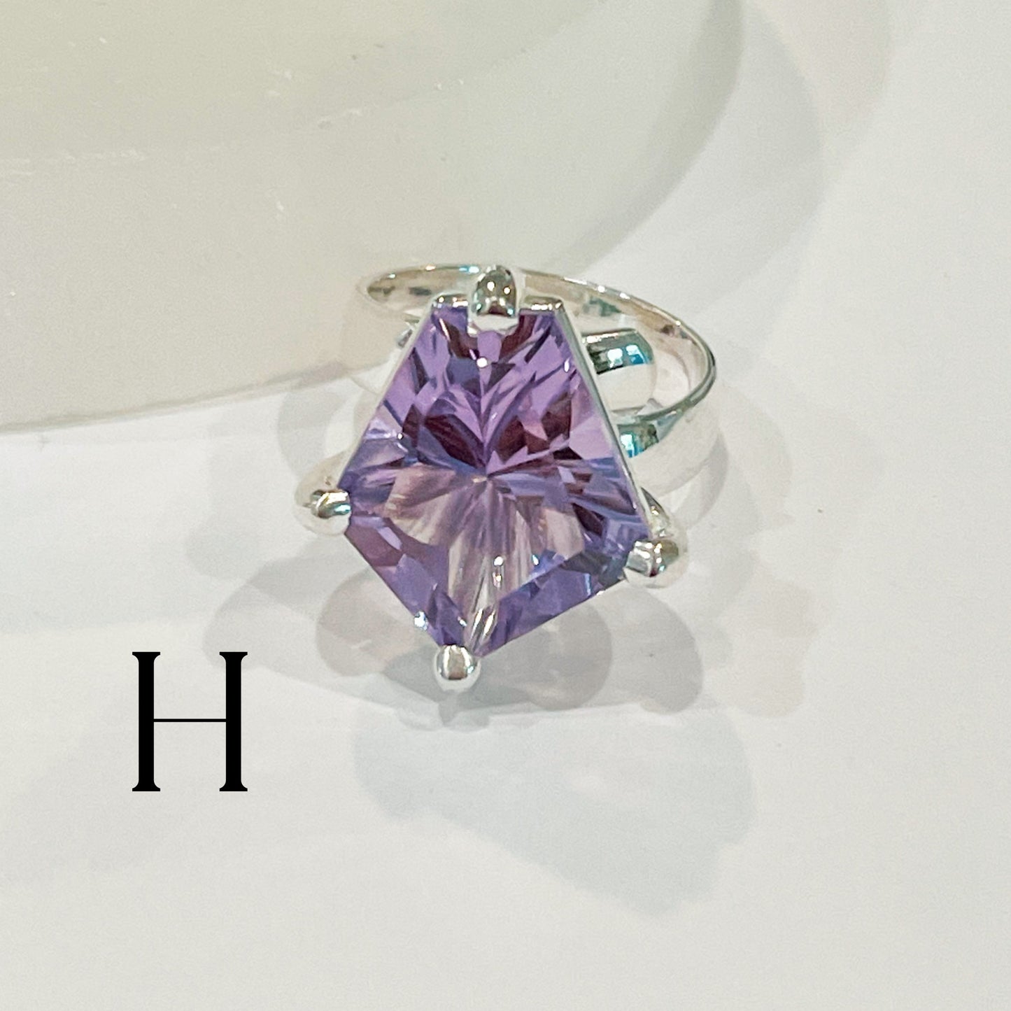 Rose De France Prong Rings - Solid Sterling Silver