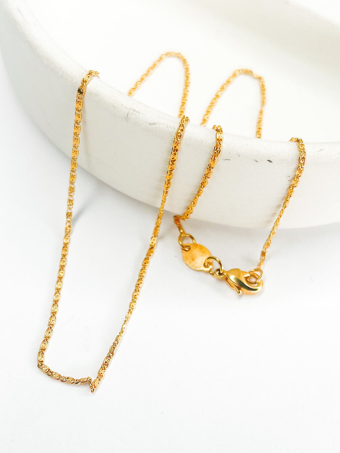 Tiny Figaro Chain - 18K Gold Filled