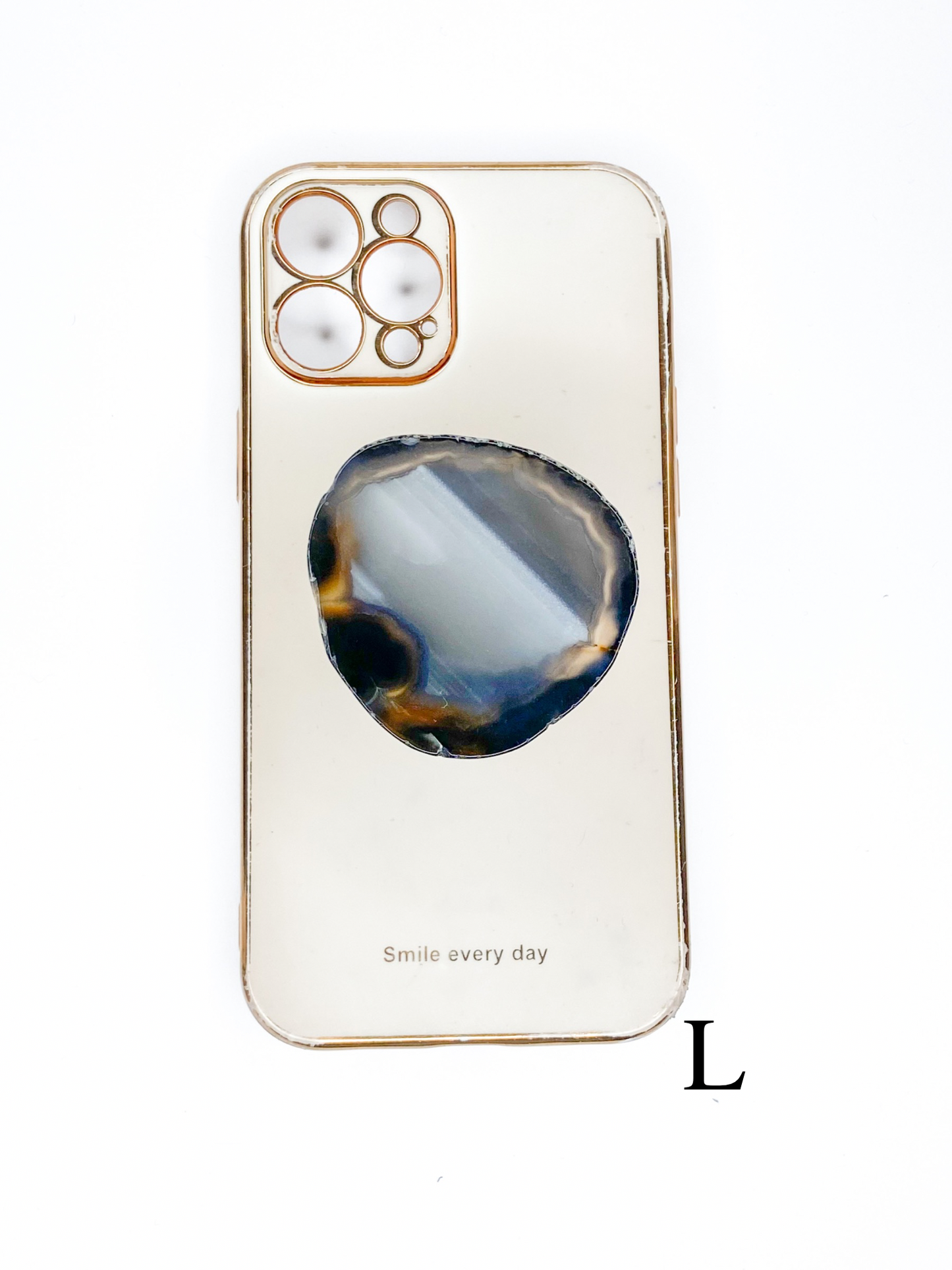 Load image into Gallery viewer, Black Natural Raw Agate Phone Stone

