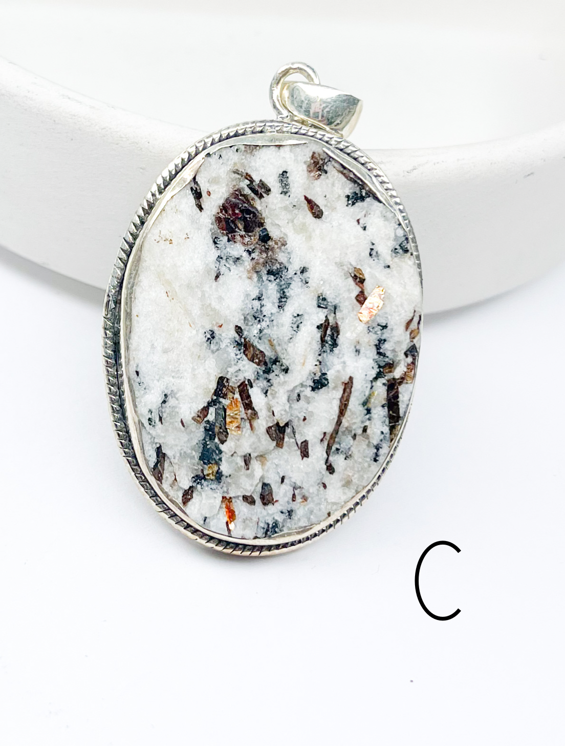 Astrophyllite Pendant - Solid Sterling Silver