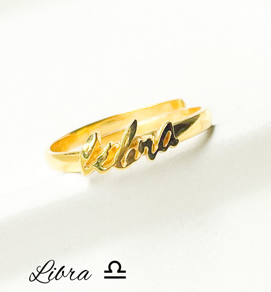 Zodiac Rings - Sterling w/18k Gold Plate