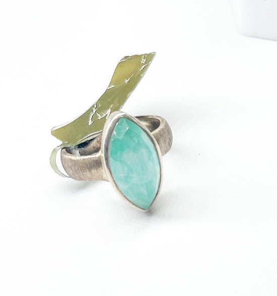 Marquise Aquamarine Ring - Size 6 - Starborn