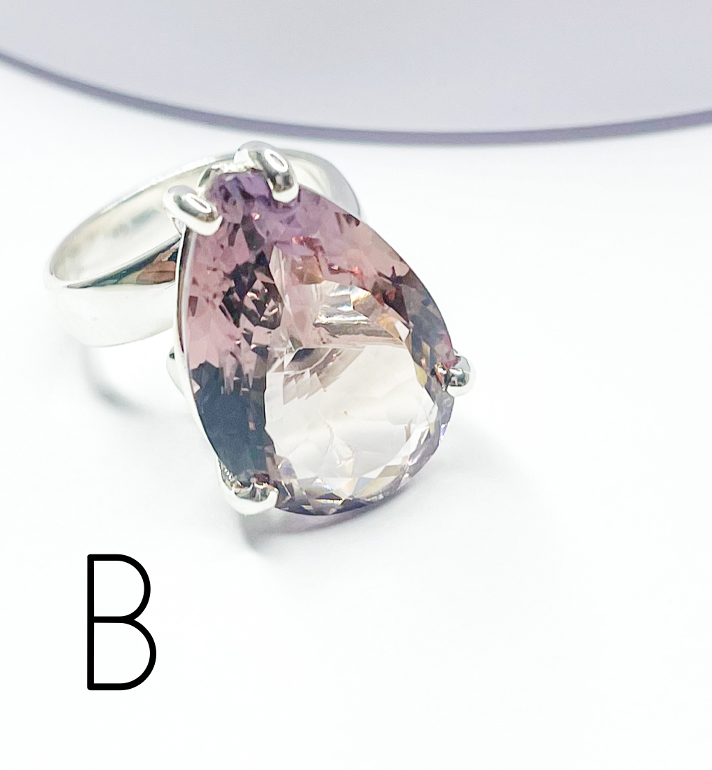Ametrine Jumbo Prong - Solid Sterling Silver