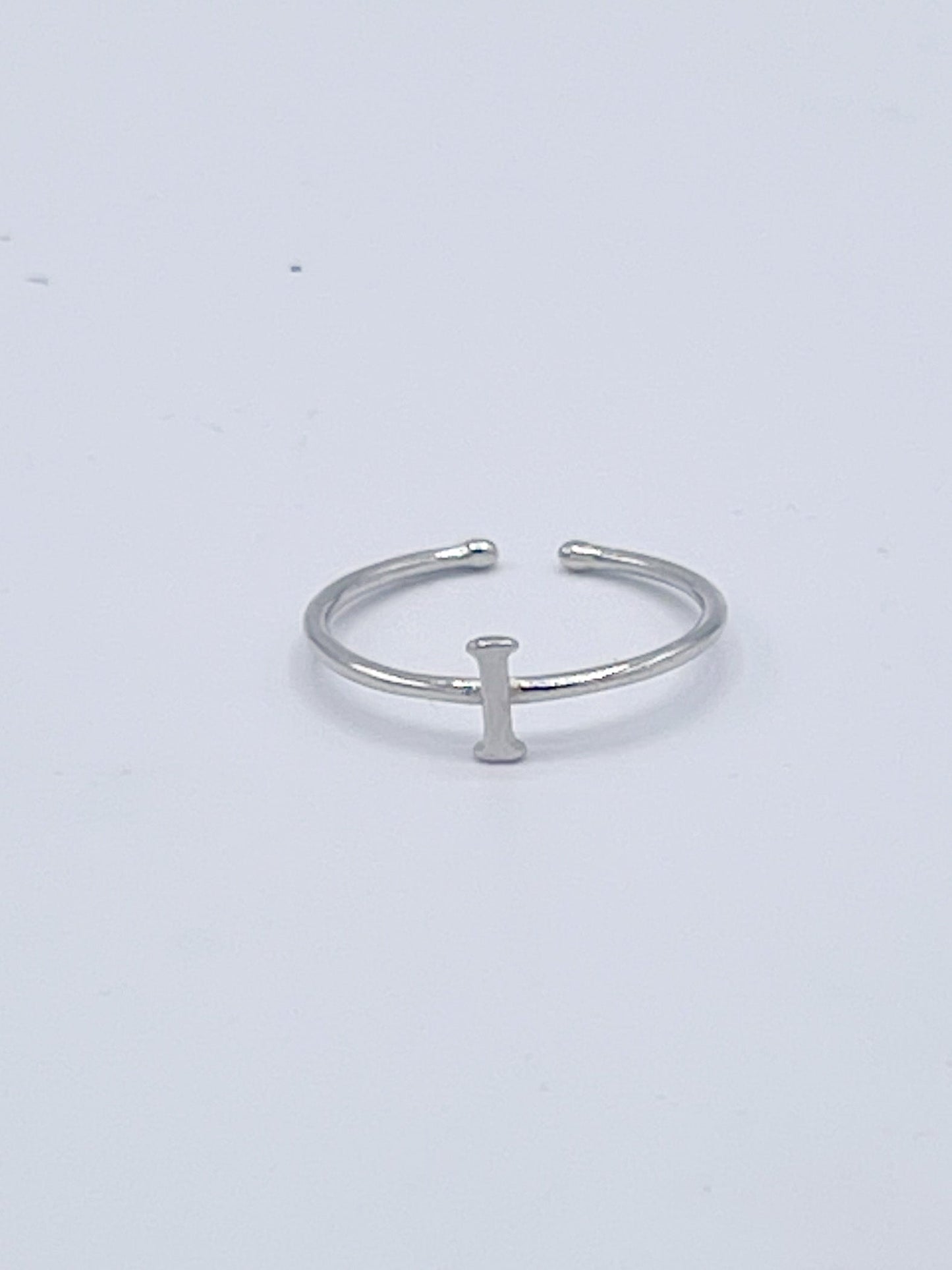 Dainty Initials Rings - Solid Sterling Silver