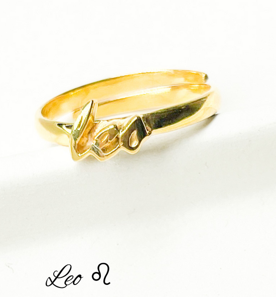 Zodiac Rings - Sterling w/18k Gold Plate