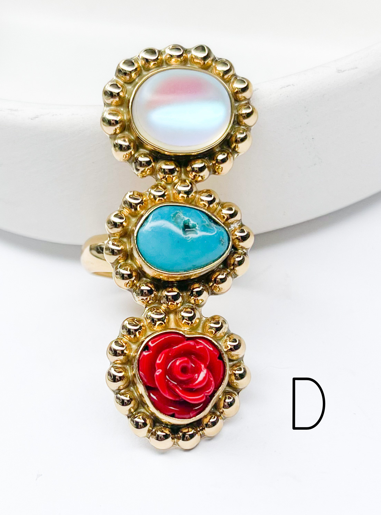 Rose Luminite  & Turquoise Crawler - Alchemia