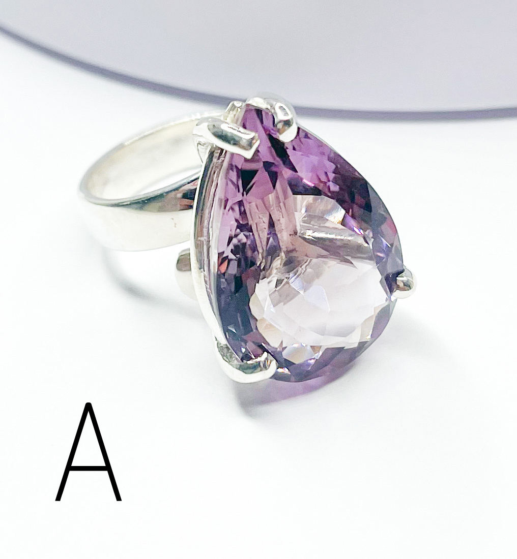 Ametrine Jumbo Prong - Solid Sterling Silver