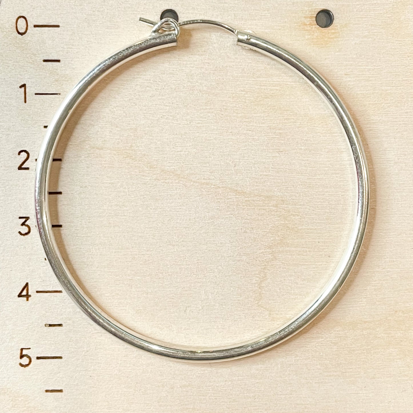 Hollow Tube Hoops - Solid Sterling Silver