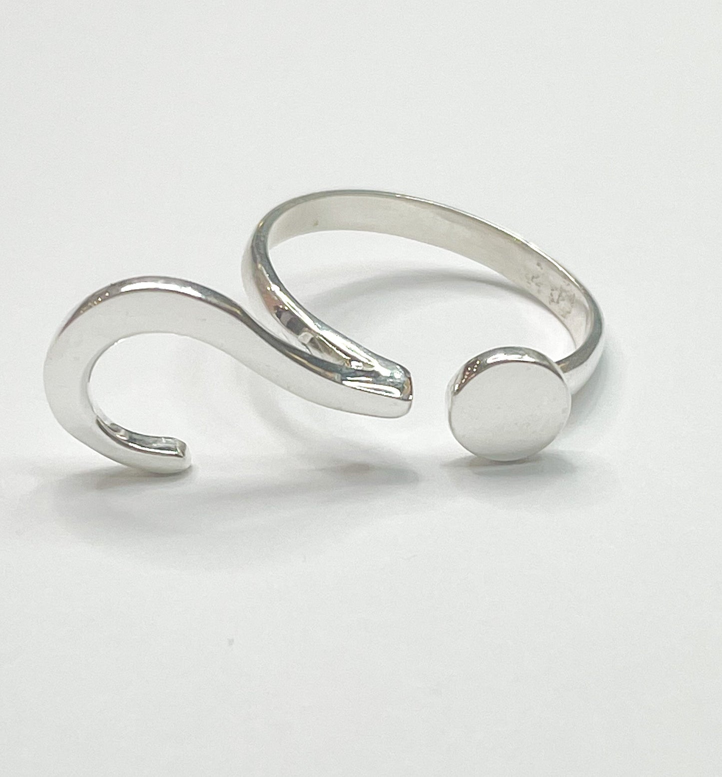Question Mark Ring - Solid Sterling Silver