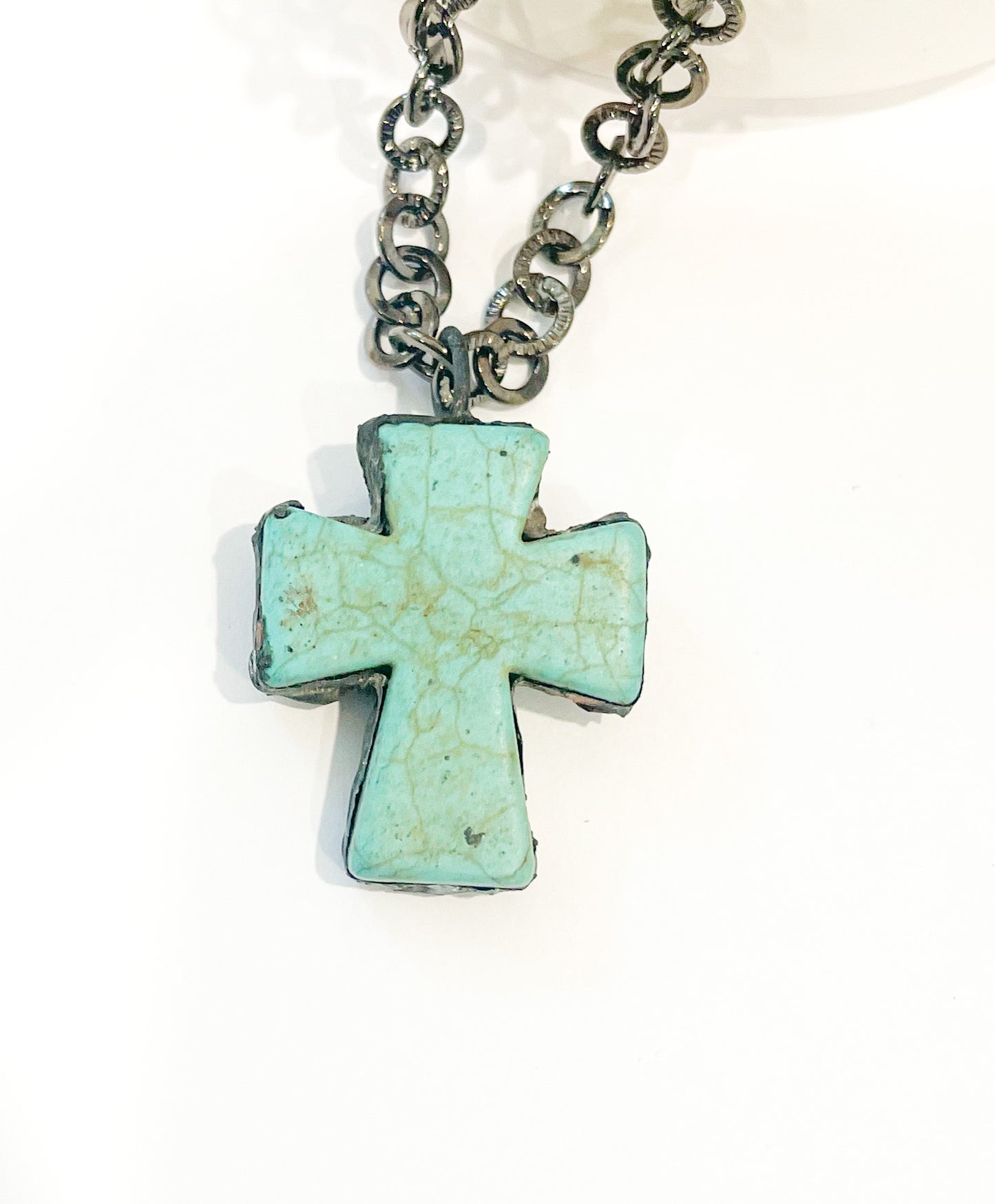 Load image into Gallery viewer, 20in Grunge Turquoise Pendant-Grunge
