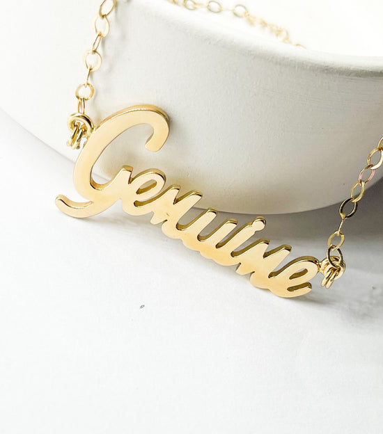 Genuine Word Necklace - Alchemia