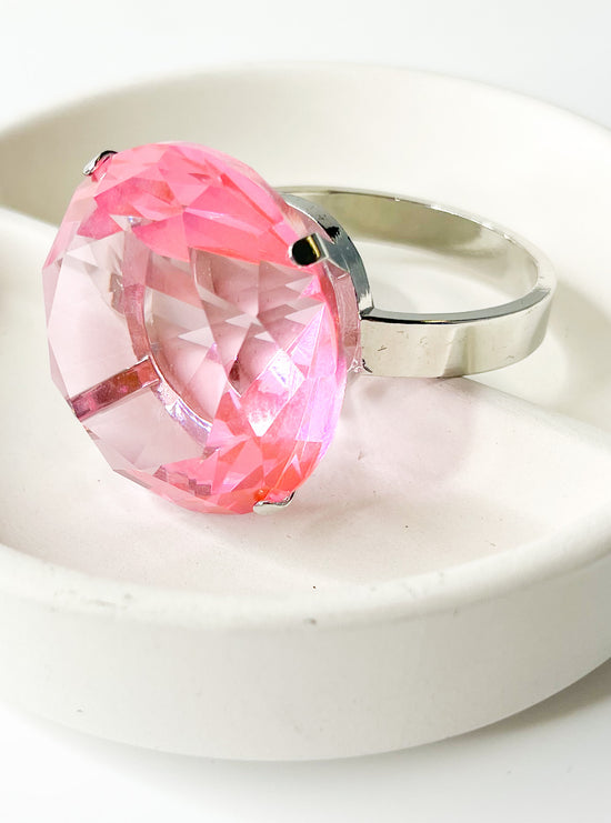 Jumbo Decoration Ring-Pink