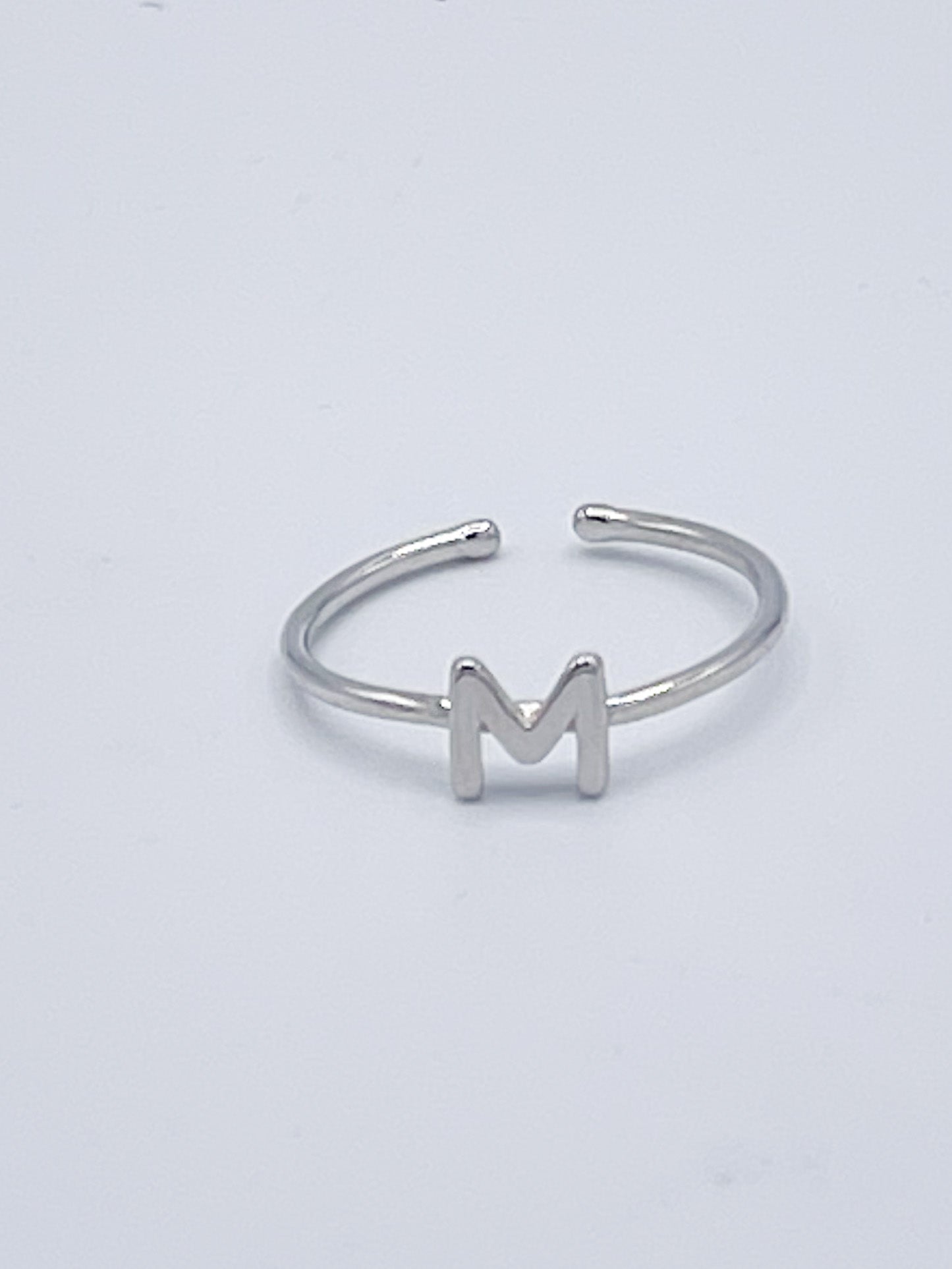 Dainty Initials Rings - Solid Sterling Silver