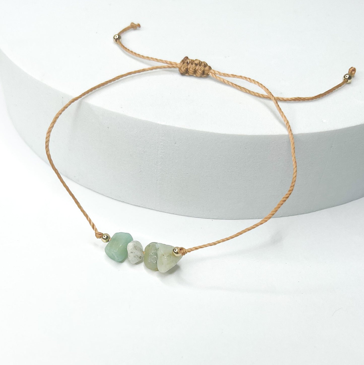Amazonite Bolo Bracelet - Natural Bolo