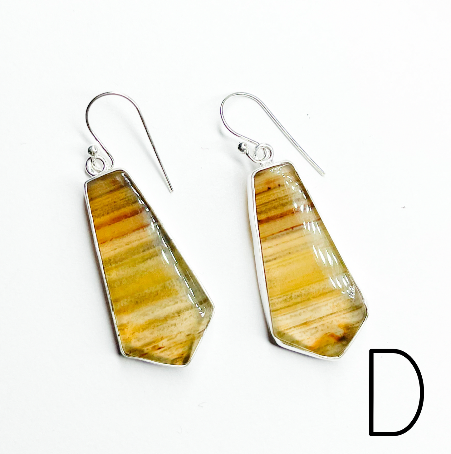 One of Kind Dangle Earrings - Solid Sterling Silver