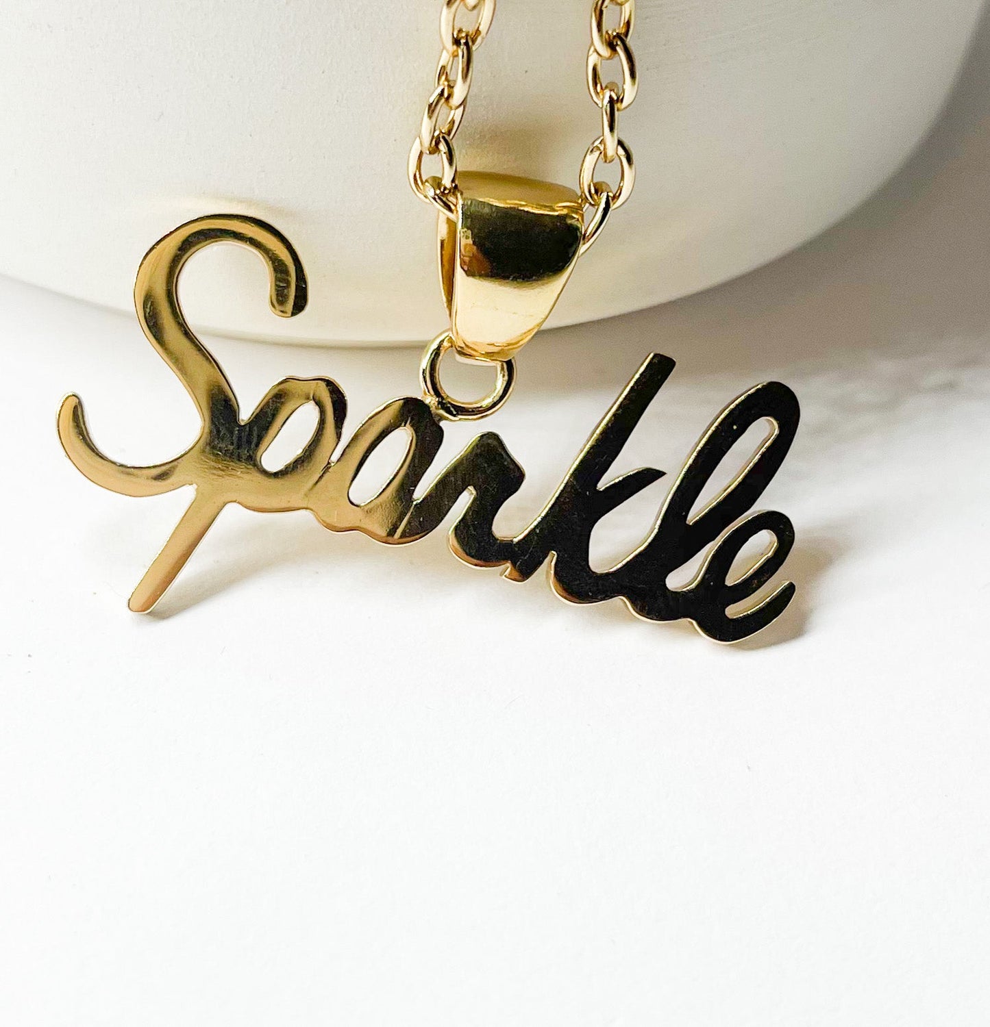 Sparkle Word Pendant - Alchemia