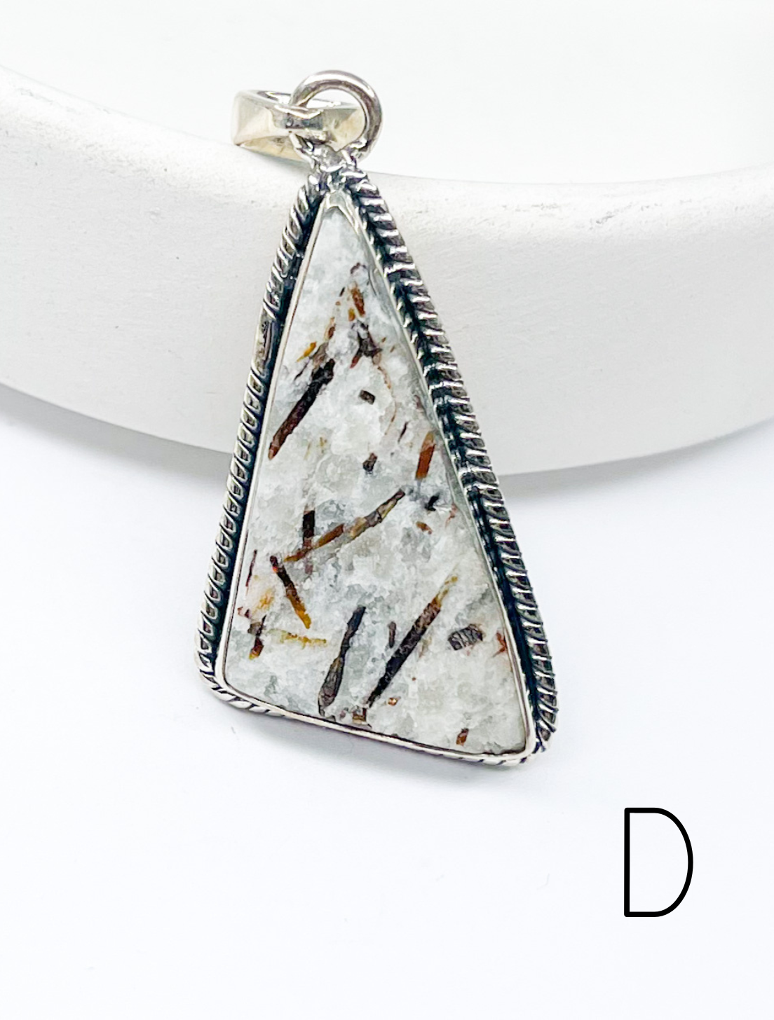 Astrophyllite Pendant - Solid Sterling Silver