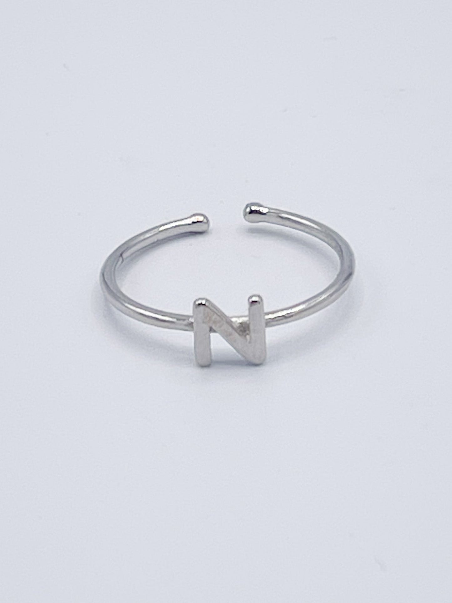 Dainty Initials Rings - Solid Sterling Silver