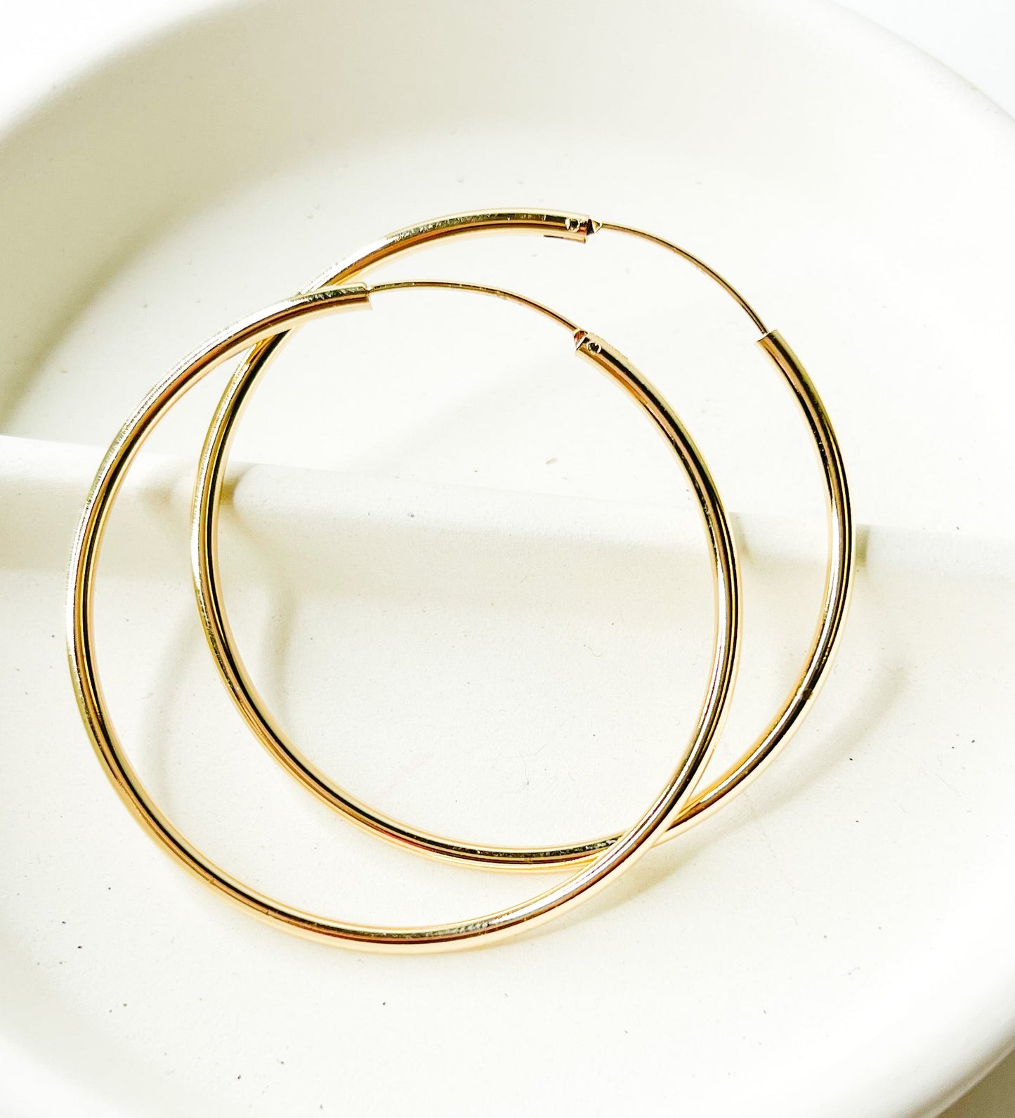 Infinity Hoops - 18k Gold Filled