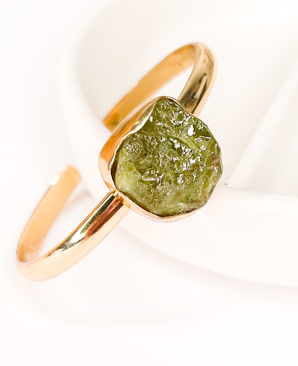 Green Garnet Mini Cuff - Alchemia