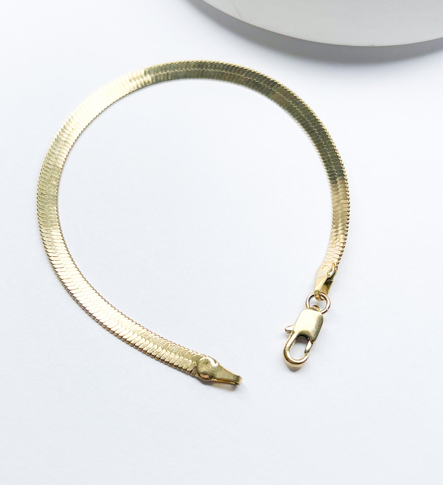 7in 4MM Omega Bracelet-18k Gold Filled