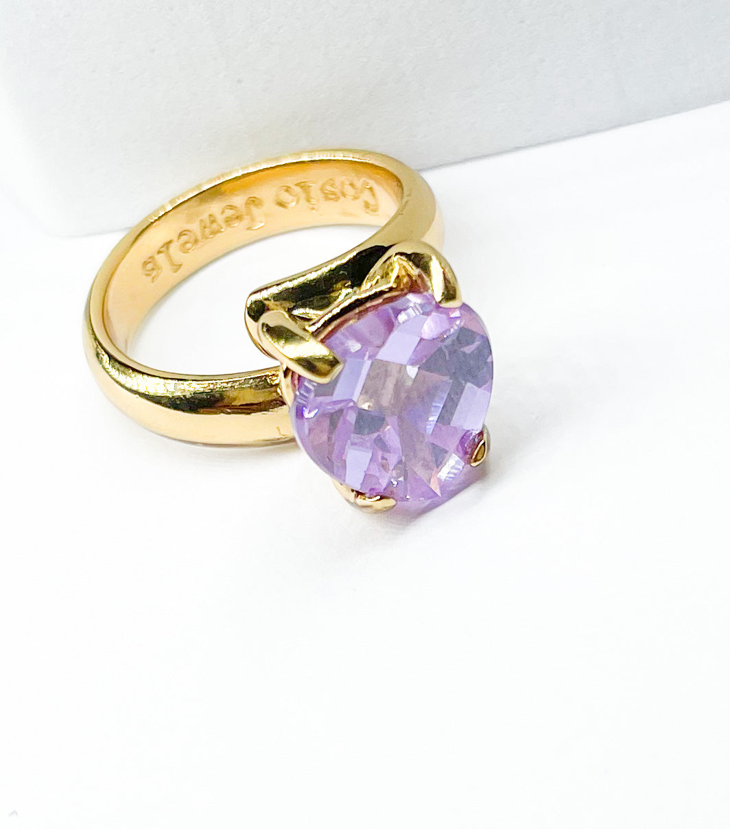 Purple Heart Prong Ring - Alchemia