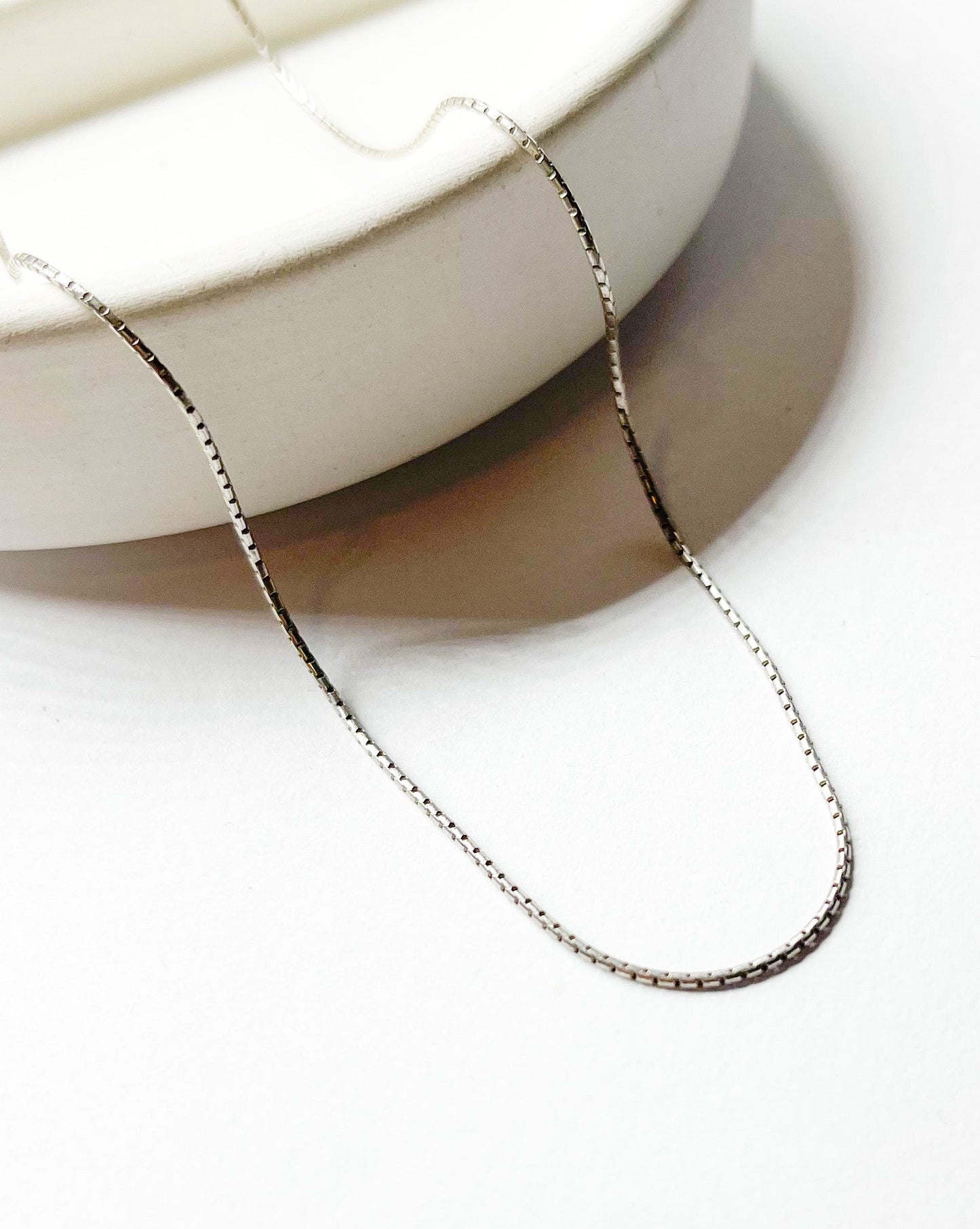 17in Light Oxi Chain-Solid Sterling Silver