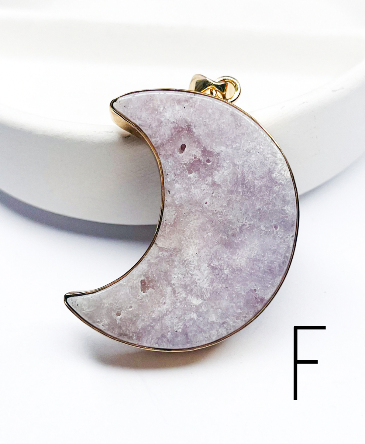 Load image into Gallery viewer, Pink Amethyst Moon Pendants - Alchemia

