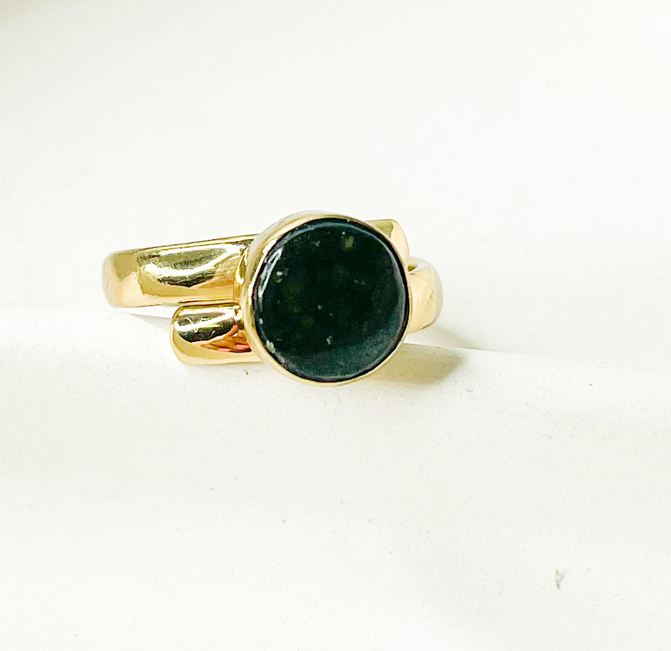 Jade Dainty Polka Dot Adjustable Ring-Alchemia