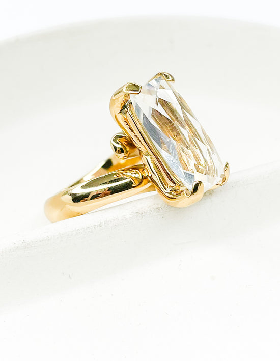 Load image into Gallery viewer, Clear Quartz Prong Ring - Alchemia
