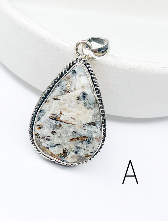 Astrophyllite Pendant - Solid Sterling Silver