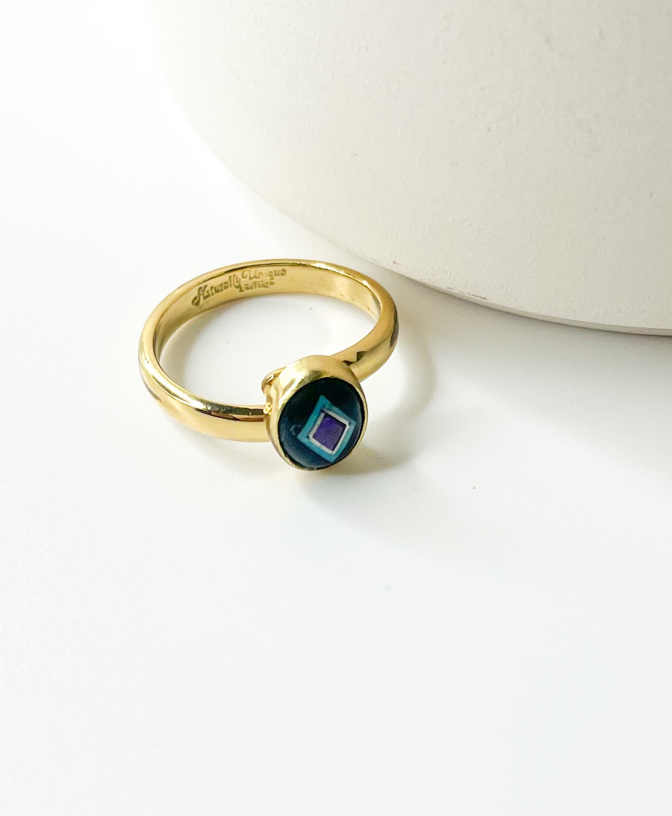 Inlay Dainty Adjustable Ring-Alchemia