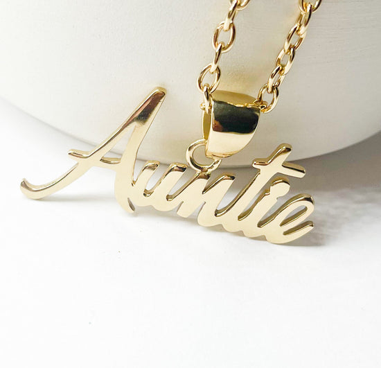 Auntie Word Pendant - Alchemia